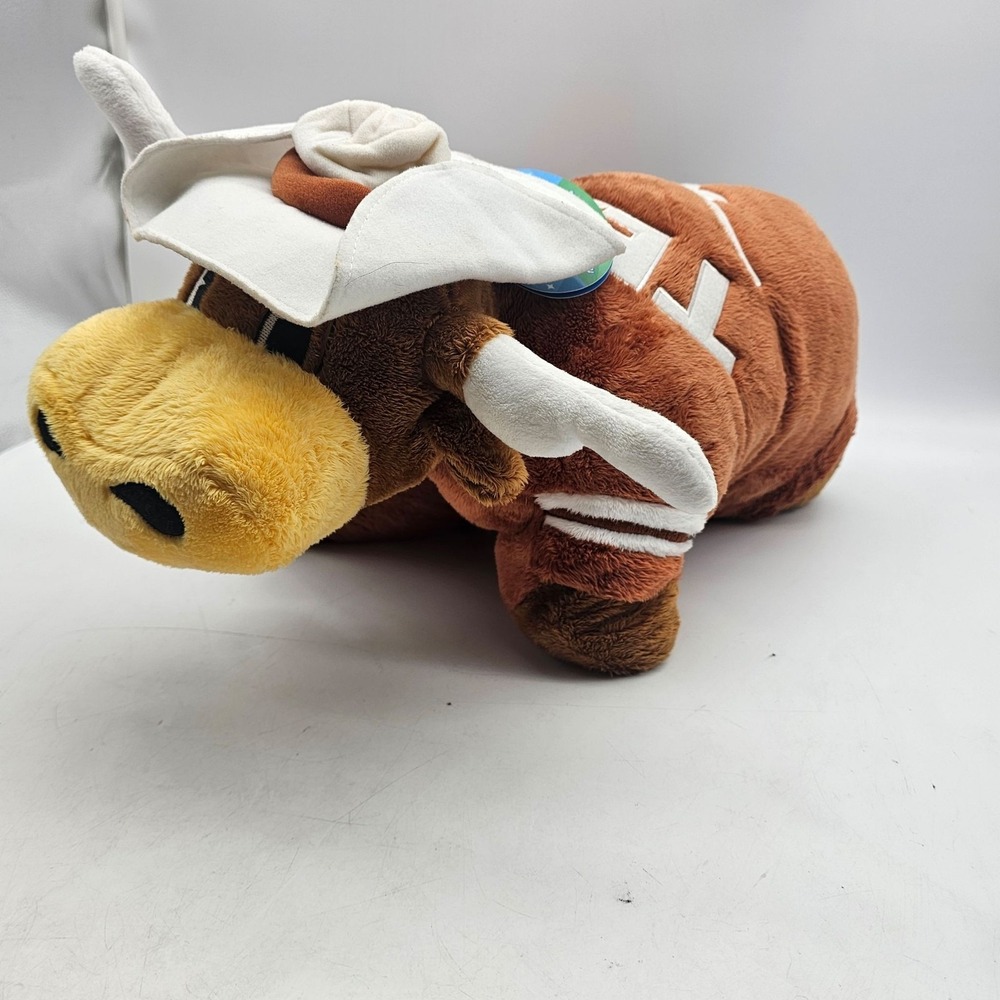 NWT Texas Longhorns Plush Pillow Pets Figure Orange NCAA Football Mascot